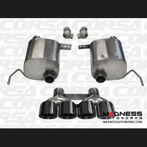 Chevrolet Corvette Exhaust System - Corsa Performance - C7 - Valve Back - 2.75" - Black Tips